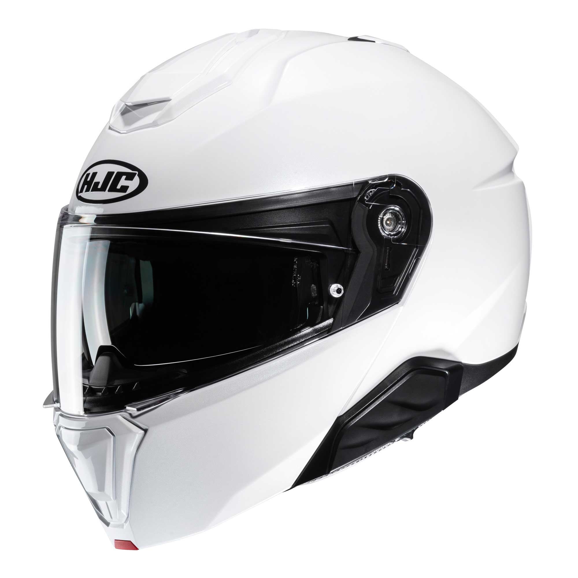 HJC Motorcycle Flip Up Helmet - I91 Plain (Gloss White)