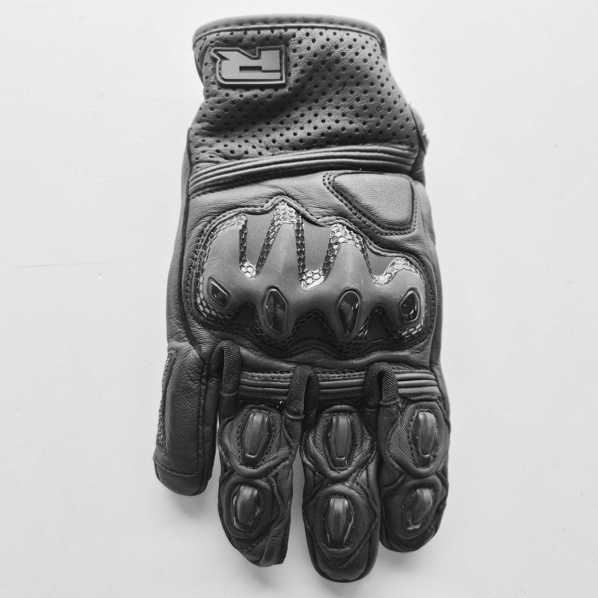 Richa Rock Evo Motorcycle Urban Short Gloves (Black)