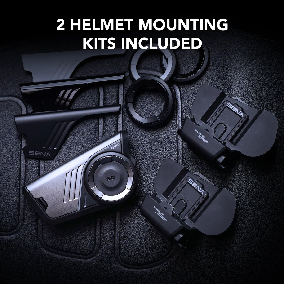 Sena Bluetooth/Mesh Intercom System 60S EVO (Bose) (Wave) - (Dual Pack)