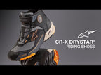 Alpinestars Women's CR-X Motorcycle Riding Shoes (Black/White/Diva Pink)