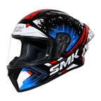 SMK Motorcycle Road Helmet - STELLAR SPORT FLARE GL215 (Black/Blue/Red)
