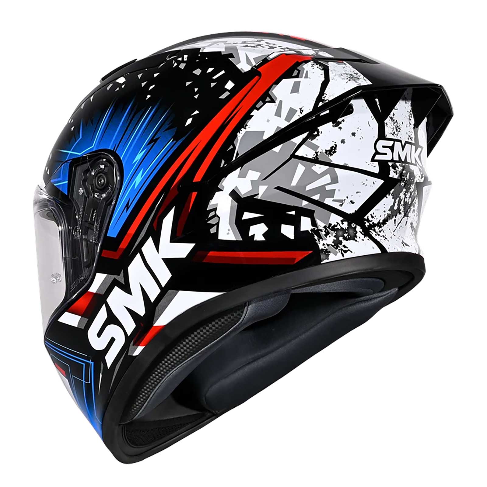 SMK Motorcycle Road Helmet - STELLAR SPORT FLARE GL215 (Black/Blue/Red)