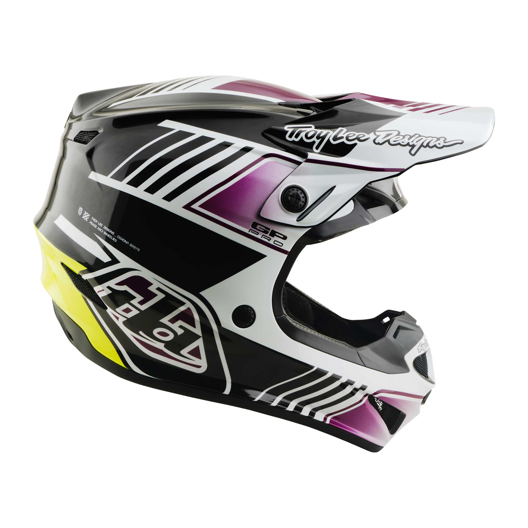Troy Lee Designs MX | Enduro Helmet - GP PRO MIPS - SEGMENT (Black)