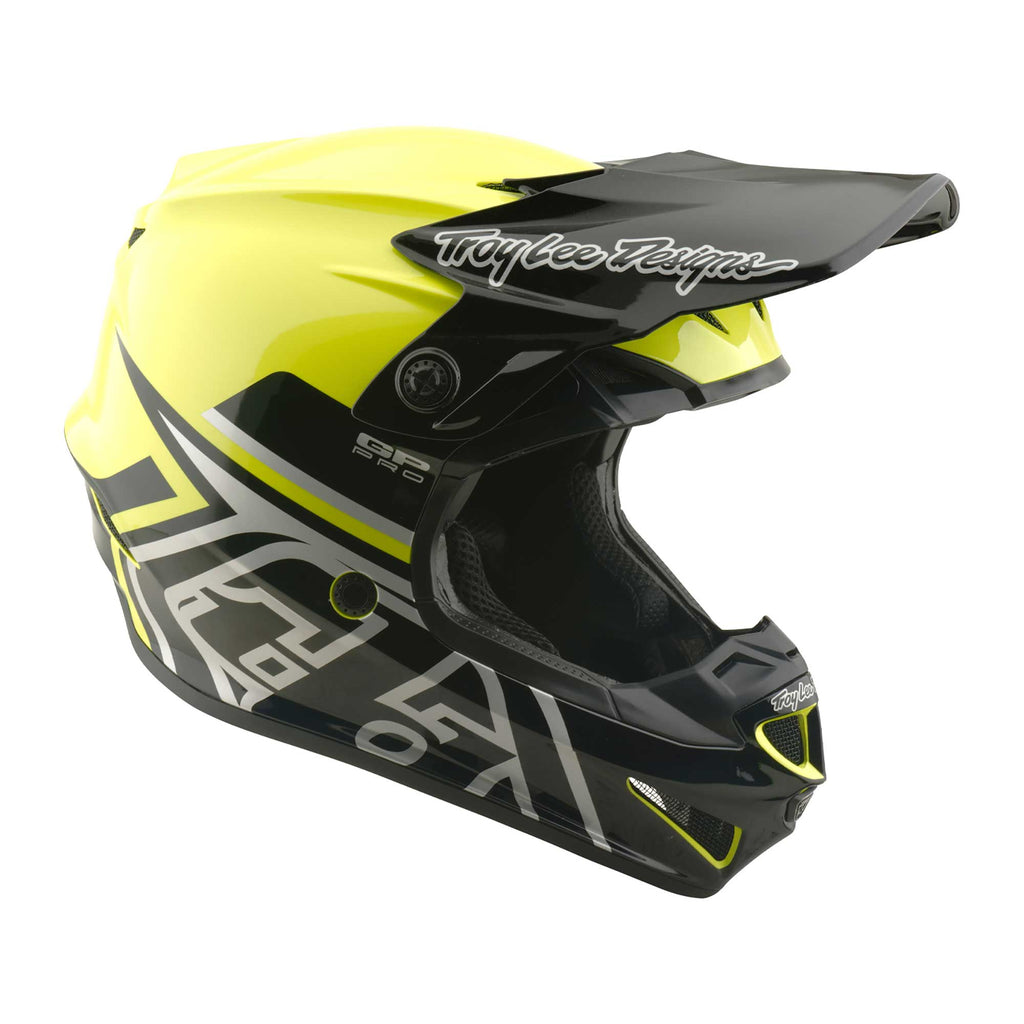 Troy Lee Designs MX | Enduro Youth Helmet - GP PRO MIPS - MONO (Flo Yellow)
