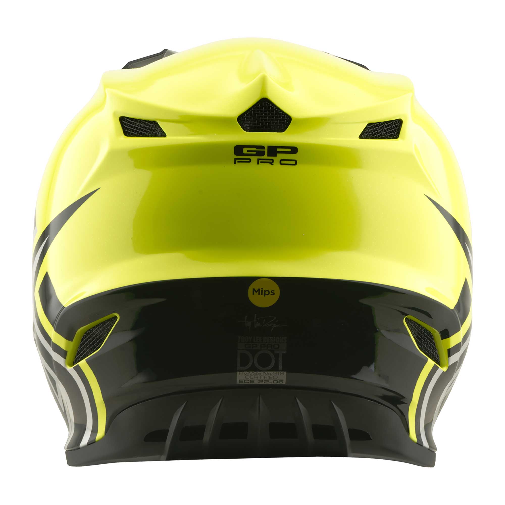 Troy Lee Designs MX | Enduro Youth Helmet - GP PRO MIPS - MONO (Flo Yellow)