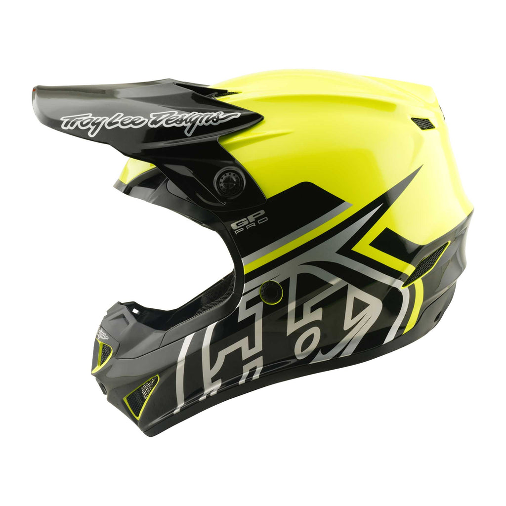 Troy Lee Designs MX | Enduro Youth Helmet - GP PRO MIPS - MONO (Flo Yellow)
