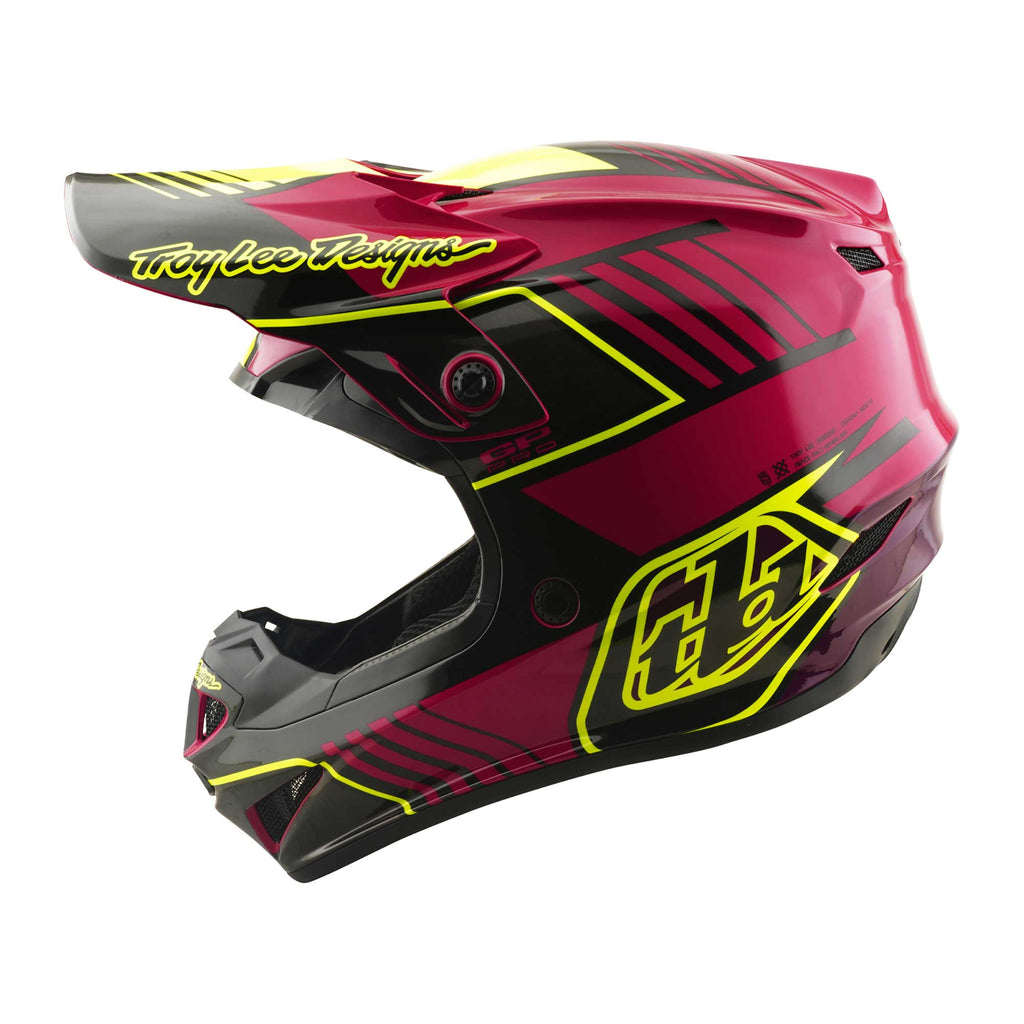 Troy Lee Designs MX | Enduro Youth Helmet - GP PRO MIPS - SEGMENT (Fuchsia)