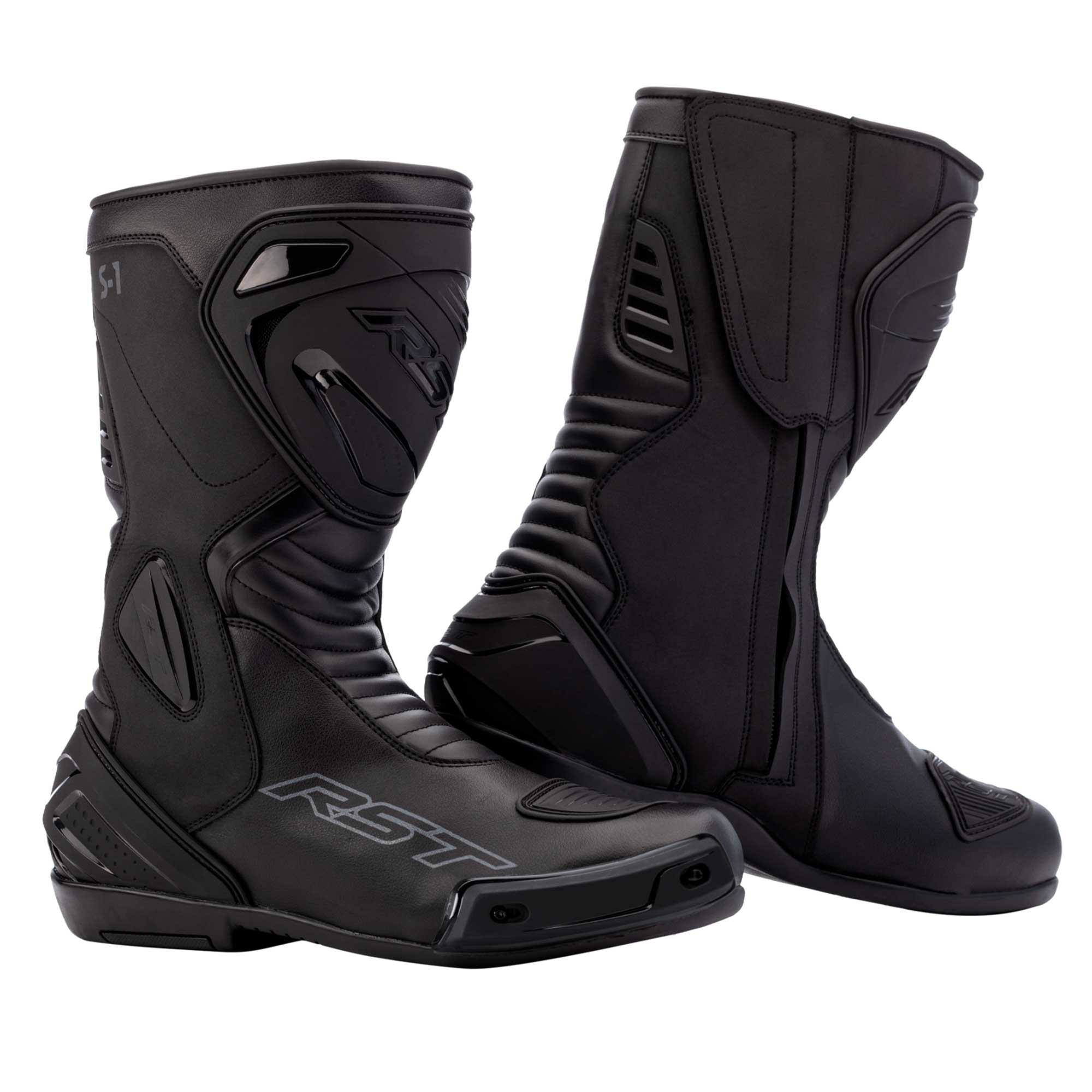 RST Motorcycle Sports Boots - S-1 Mens CE (Black / Black) – Bikers ...