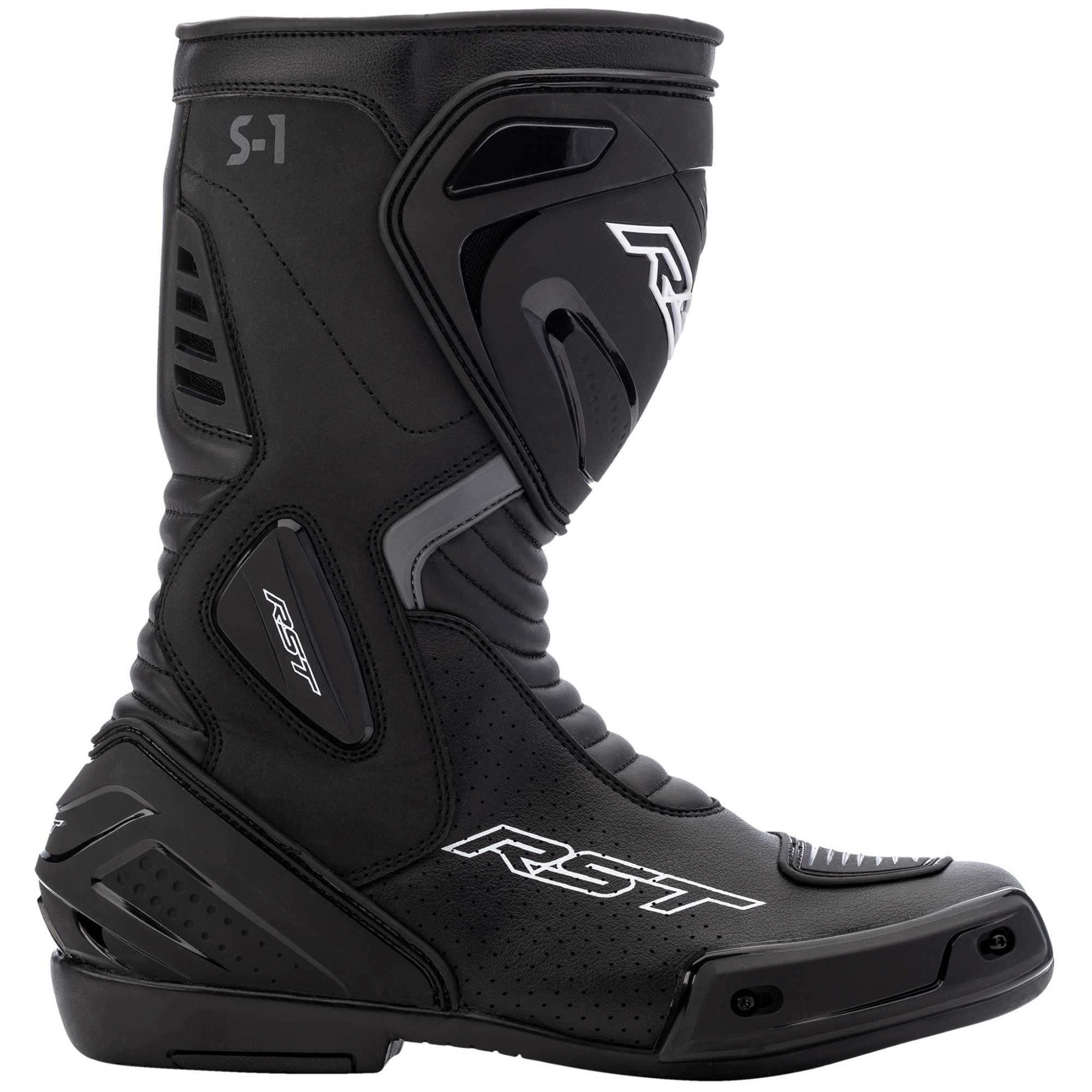 RST Motorcycle Sports Boots - S-1 Mens CE (Black / Black)