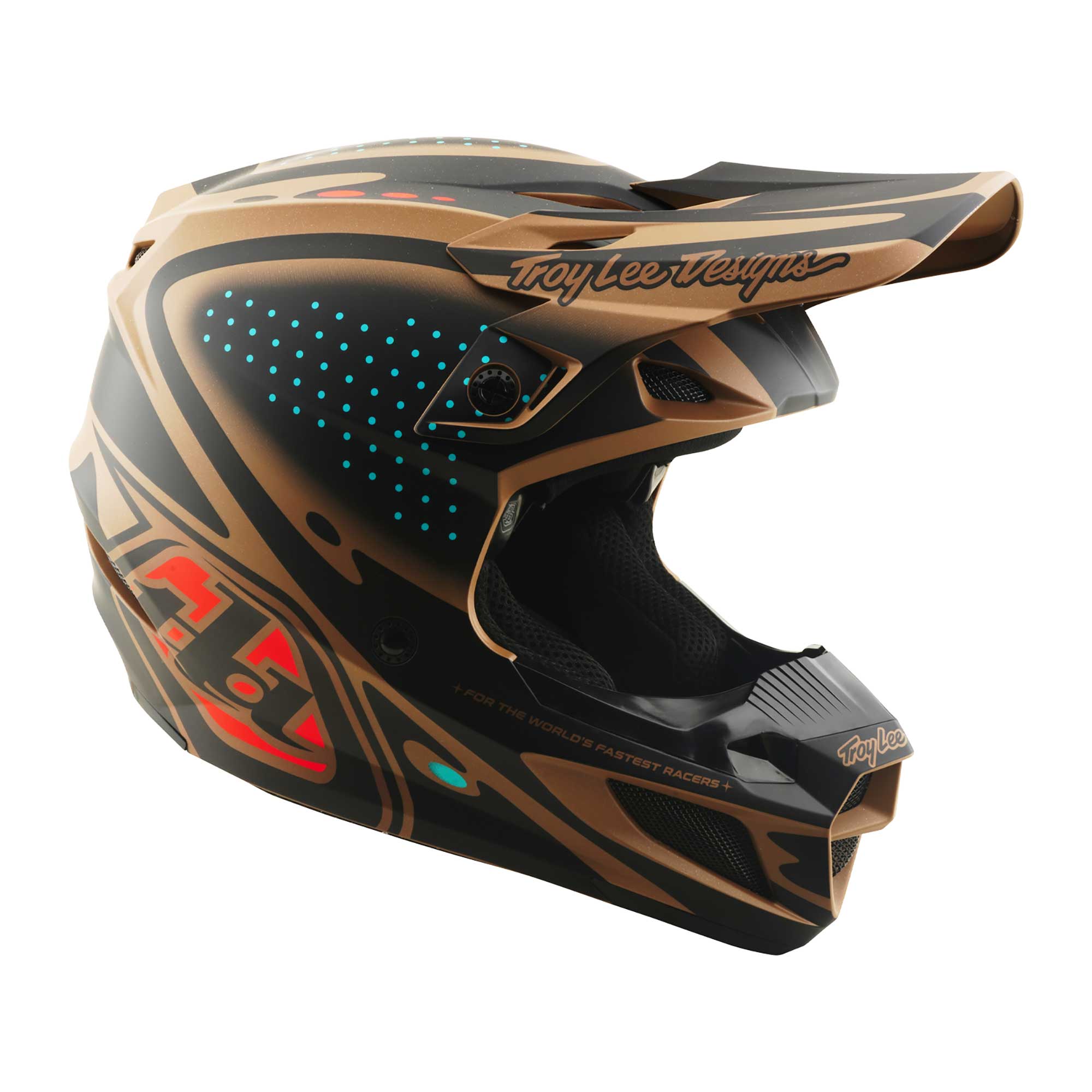 Troy Lee Designs MX | Enduro Helmet - SE5 Polycarbonate MIPS Integra - THE LINE (Sienna)