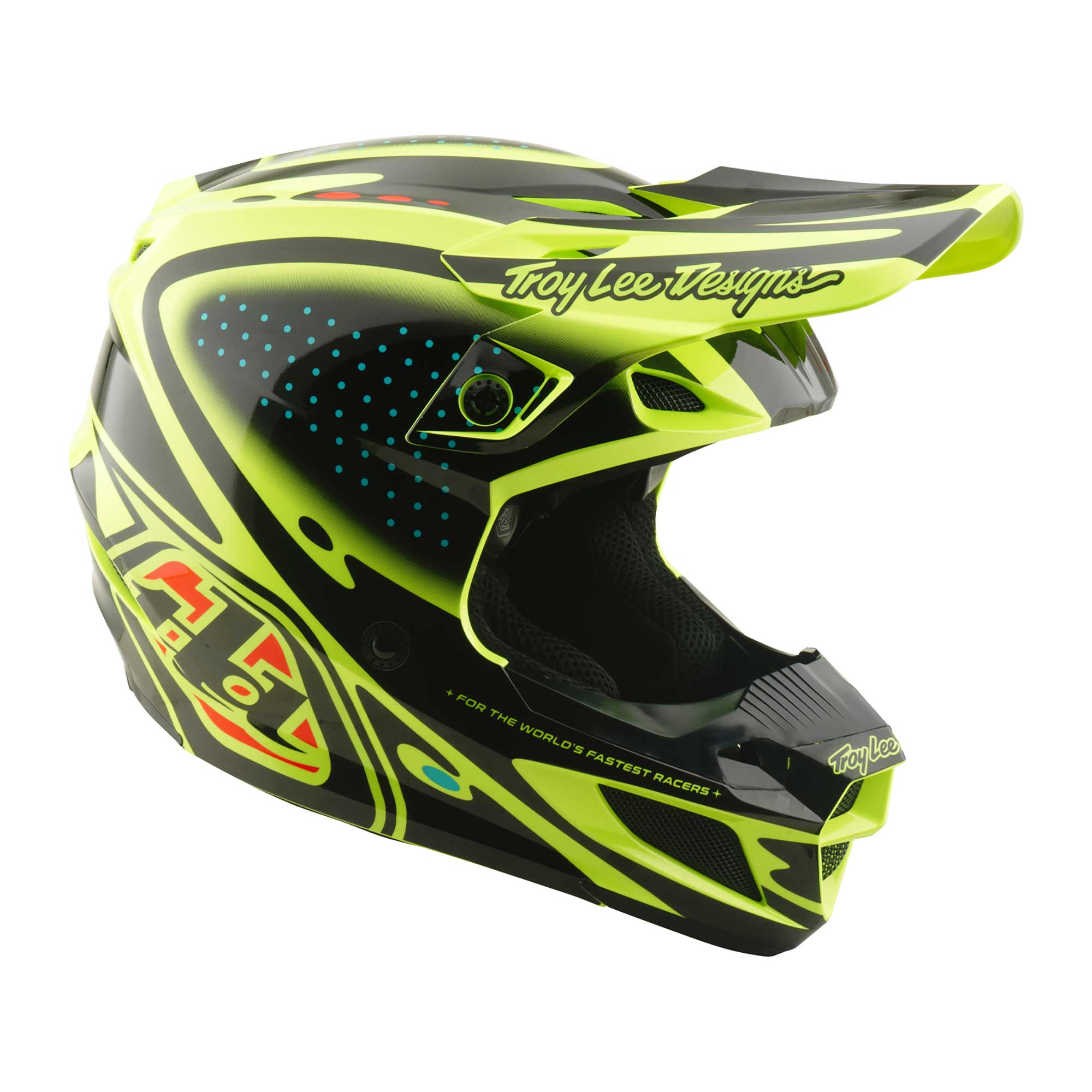 Troy Lee Designs MX | Enduro Helmet - SE5 Polycarbonate MIPS Integra - THE LINE (Flo Yellow)