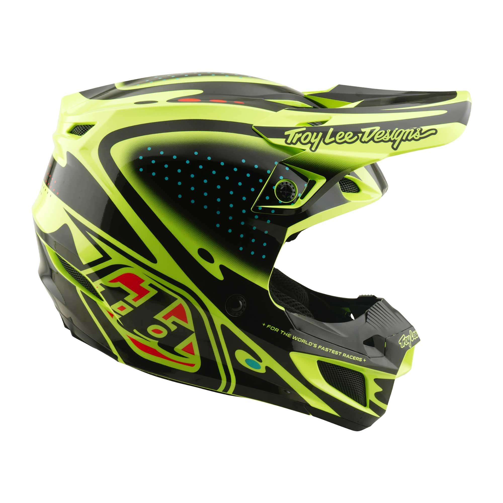 Troy Lee Designs MX | Enduro Helmet - SE5 Polycarbonate MIPS Integra - THE LINE (Flo Yellow)