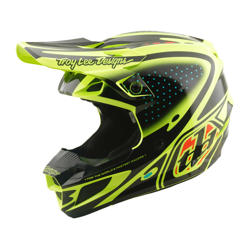 Troy Lee Designs MX | Enduro Helmet - SE5 Polycarbonate MIPS Integra - THE LINE (Flo Yellow)