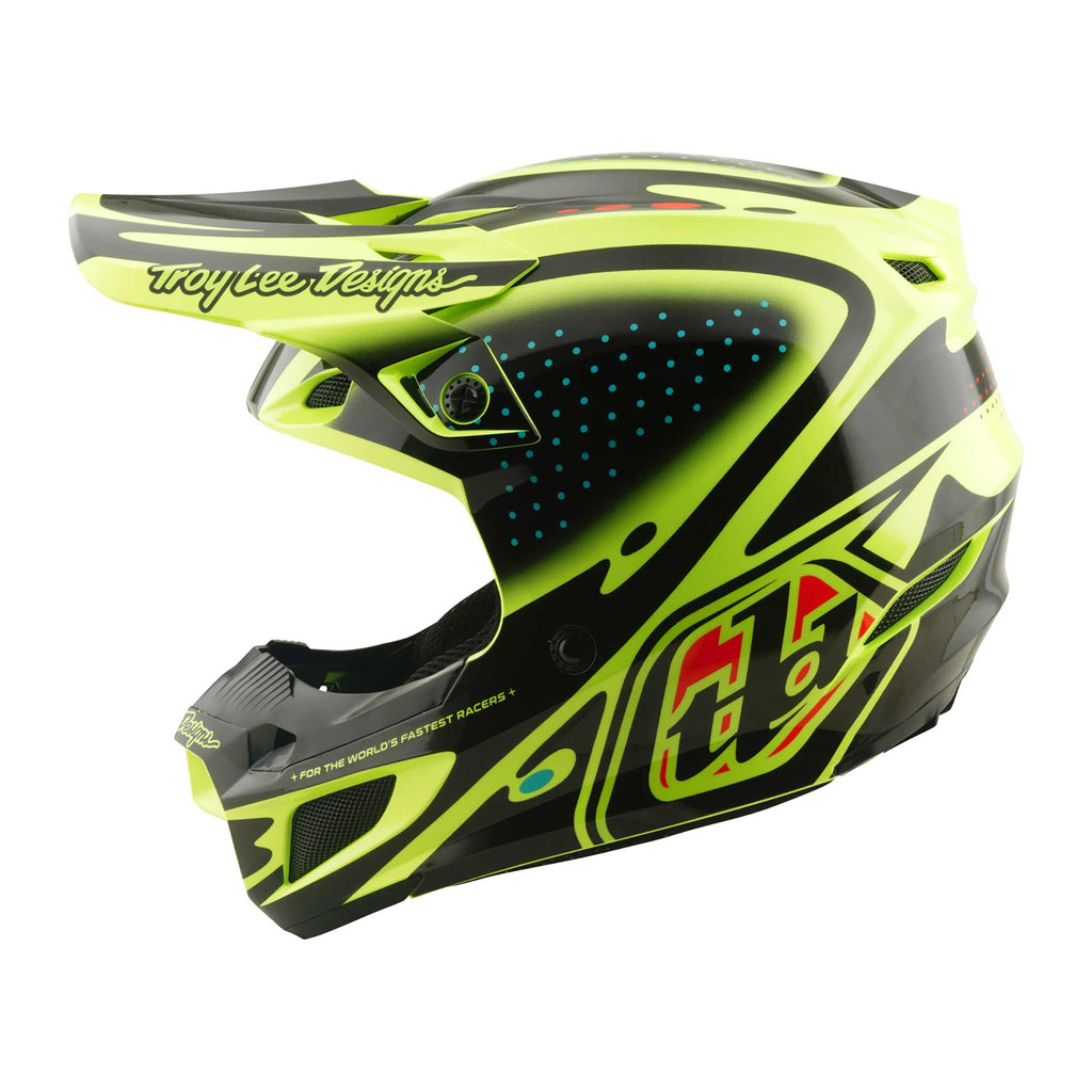 Troy Lee Designs MX | Enduro Helmet - SE5 Polycarbonate MIPS Integra - THE LINE (Flo Yellow)