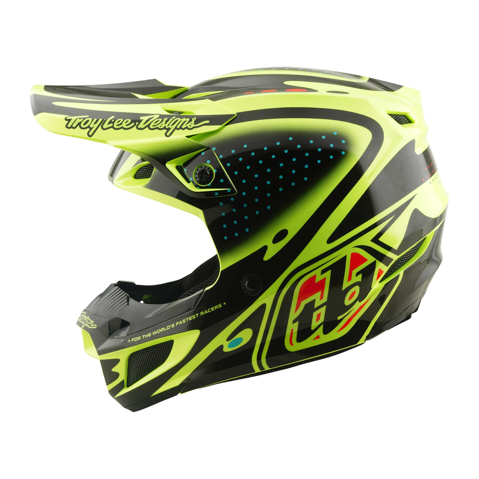 Troy Lee Designs MX | Enduro Helmet - SE5 Polycarbonate MIPS Integra - THE LINE (Flo Yellow)