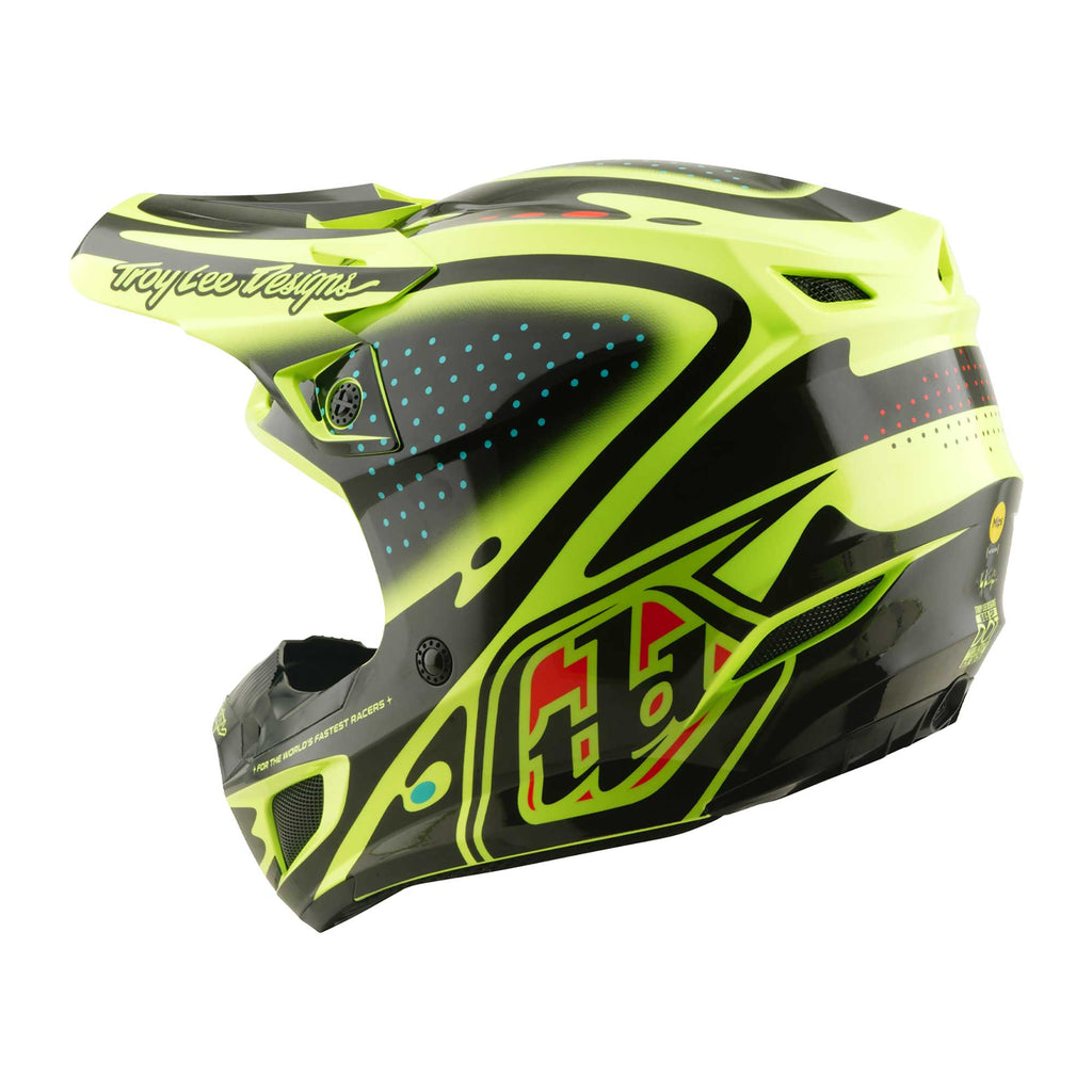 Troy Lee Designs MX | Enduro Helmet - SE5 Polycarbonate MIPS Integra - THE LINE (Flo Yellow)