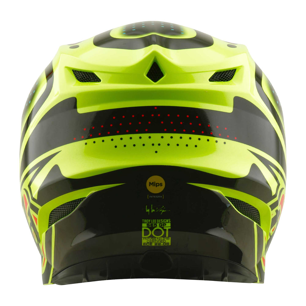 Troy Lee Designs MX | Enduro Helmet - SE5 Polycarbonate MIPS Integra - THE LINE (Flo Yellow)