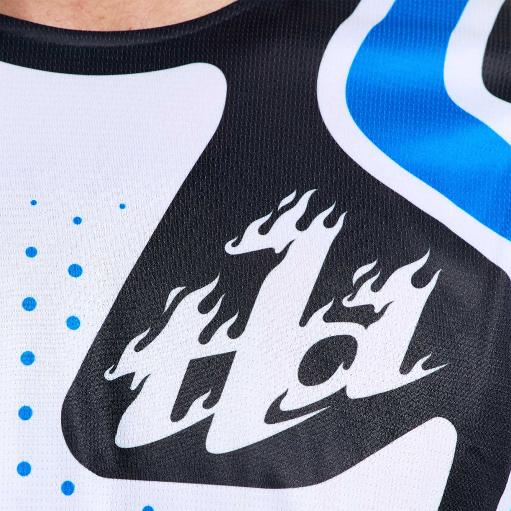 Troy Lee Designs MX Jersey - GP PRO ROLLER (White / Blue)