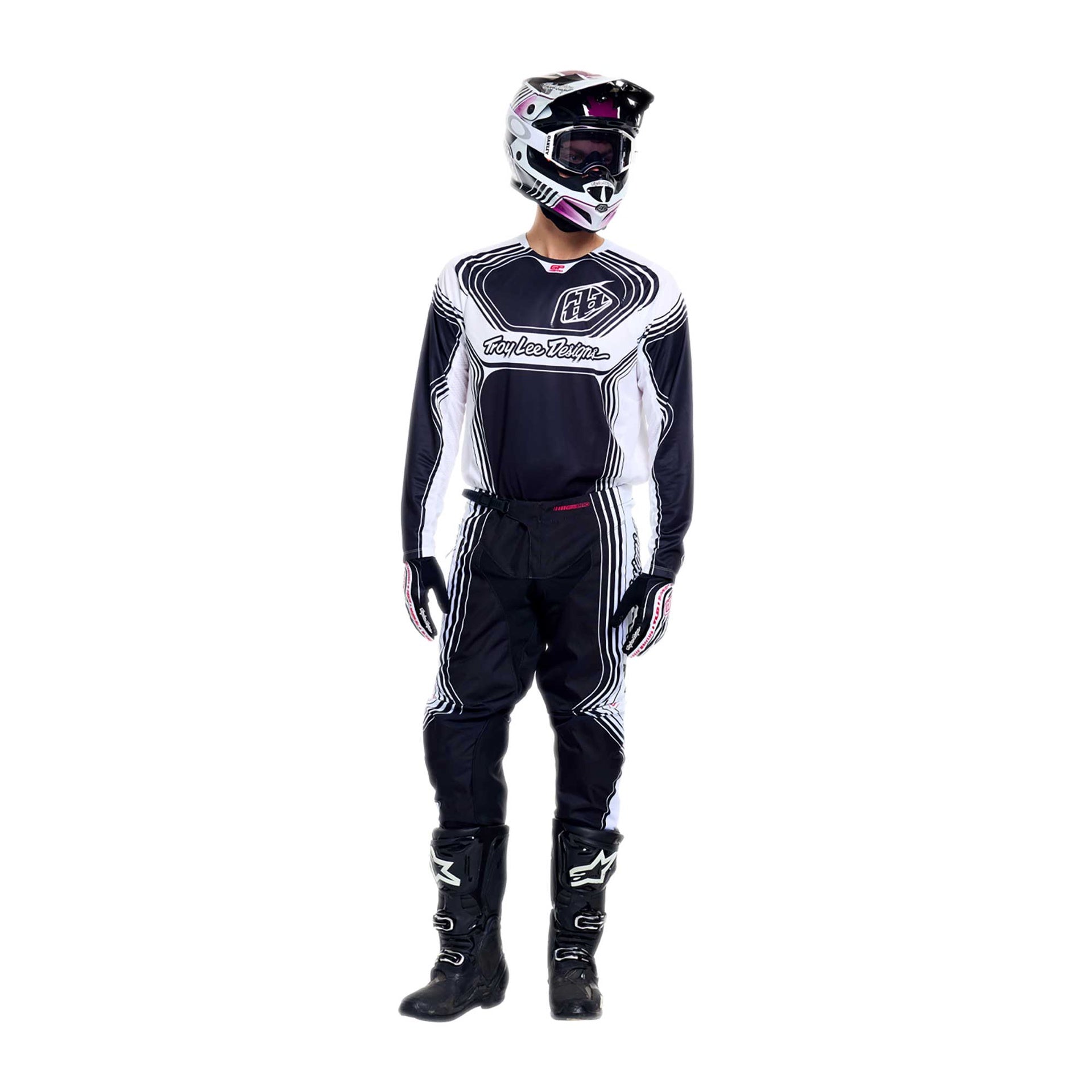 Troy Lee Designs MX Jersey - GP PRO STREAMLINE (Black / White)