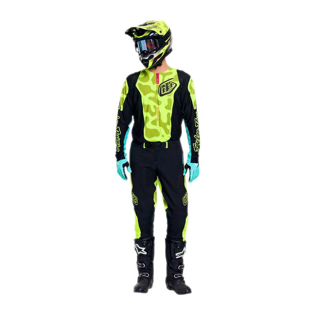 Troy Lee Designs MX Jersey - SE PRO MYTH (Black / Flo Yellow)