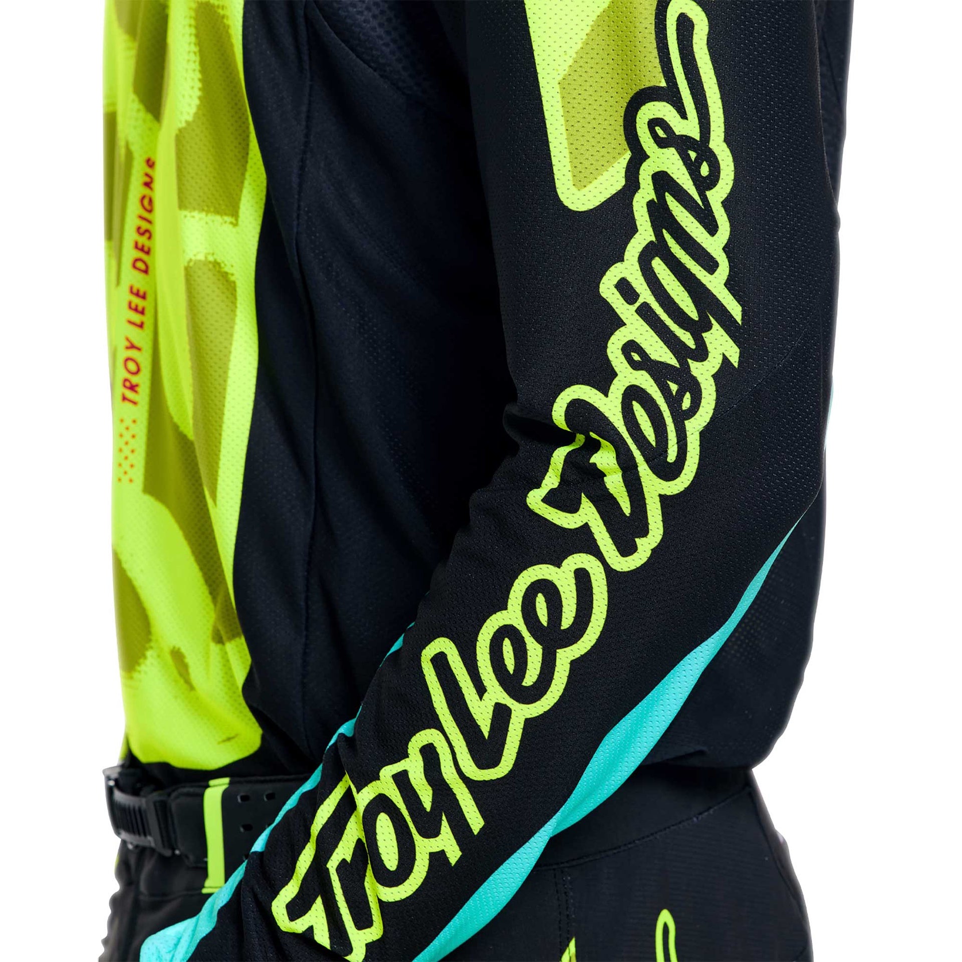 Troy Lee Designs MX Jersey - SE PRO MYTH (Black / Flo Yellow)