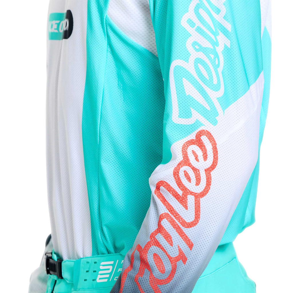Troy Lee Designs MX Jersey - SE PRO SEVER (White / Teal)