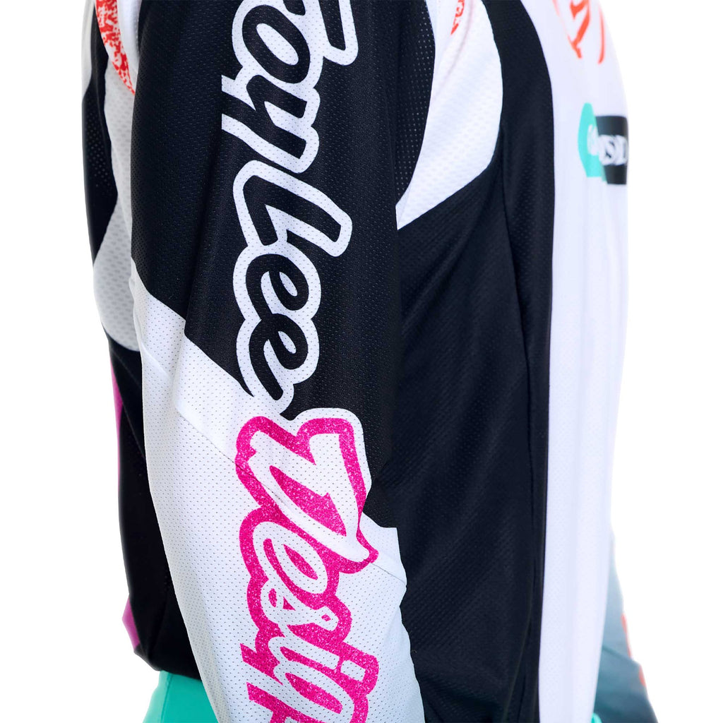 Troy Lee Designs MX Jersey - SE PRO SEVER (White / Teal)