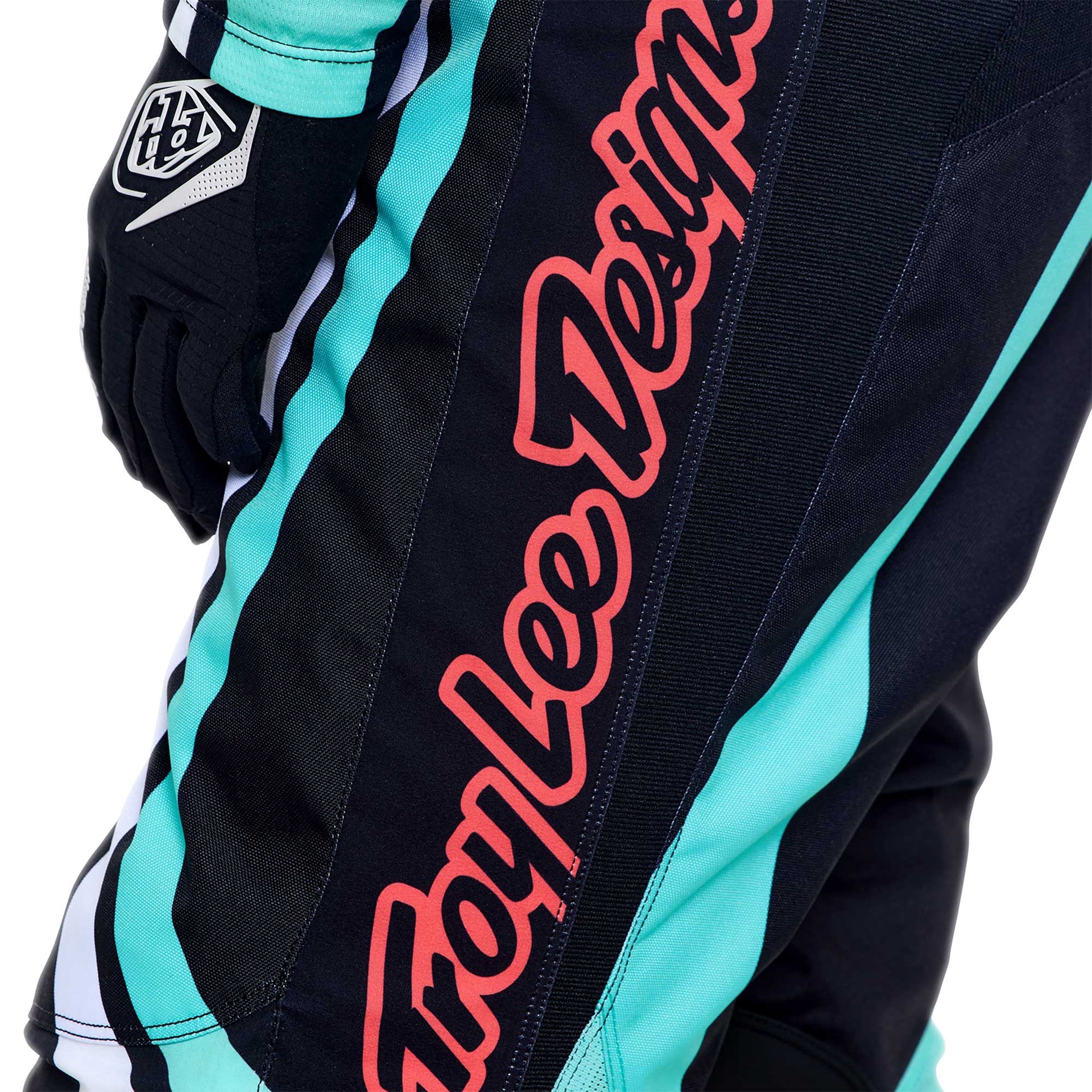Troy Lee Designs MX Pants - GP PRO ROLLER (Black / Teal)