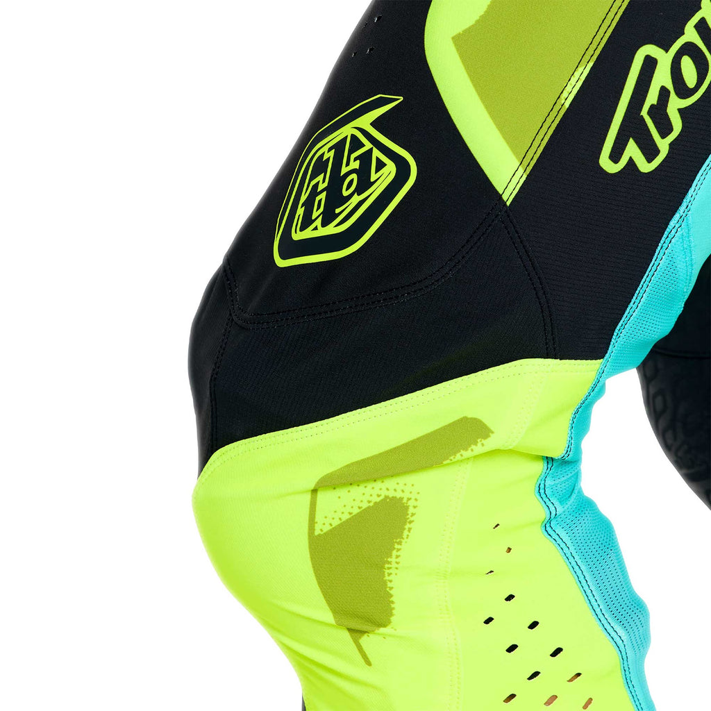 Troy Lee Designs MX Pants - SE PRO MYTH (Black / Flo Yellow)