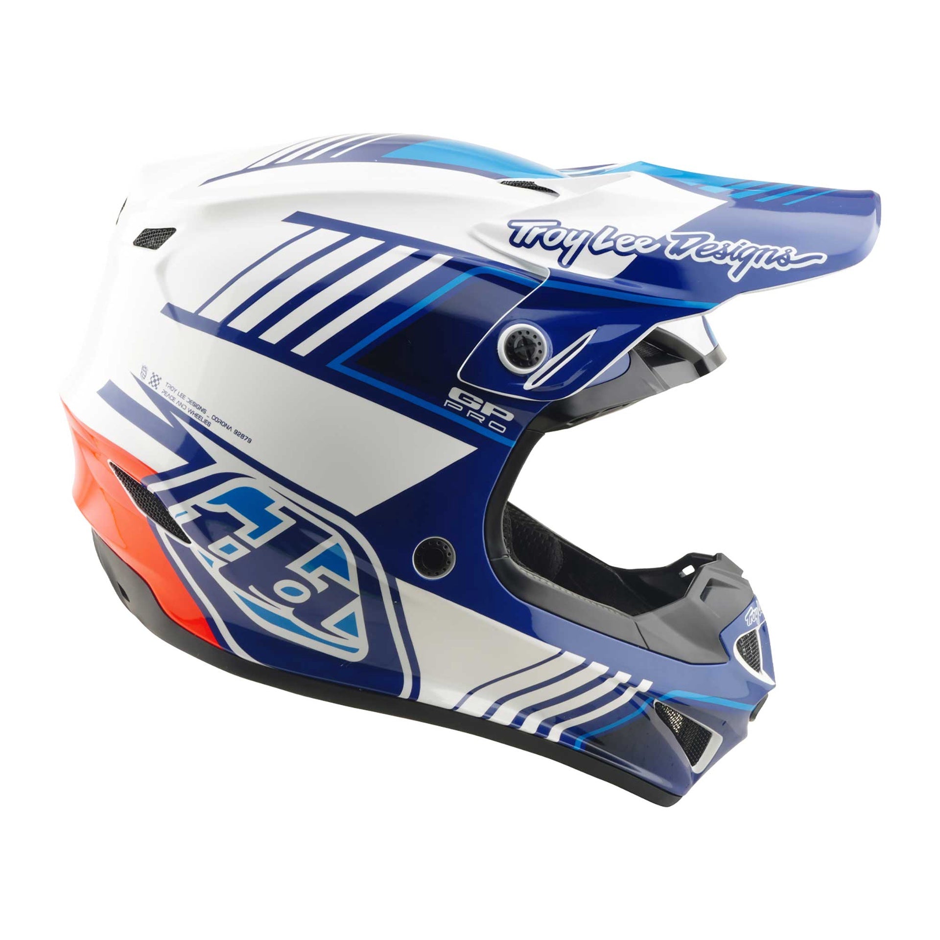 Troy Lee Designs MX | Enduro Helmet - GP PRO MIPS - SEGMENT (Blue)
