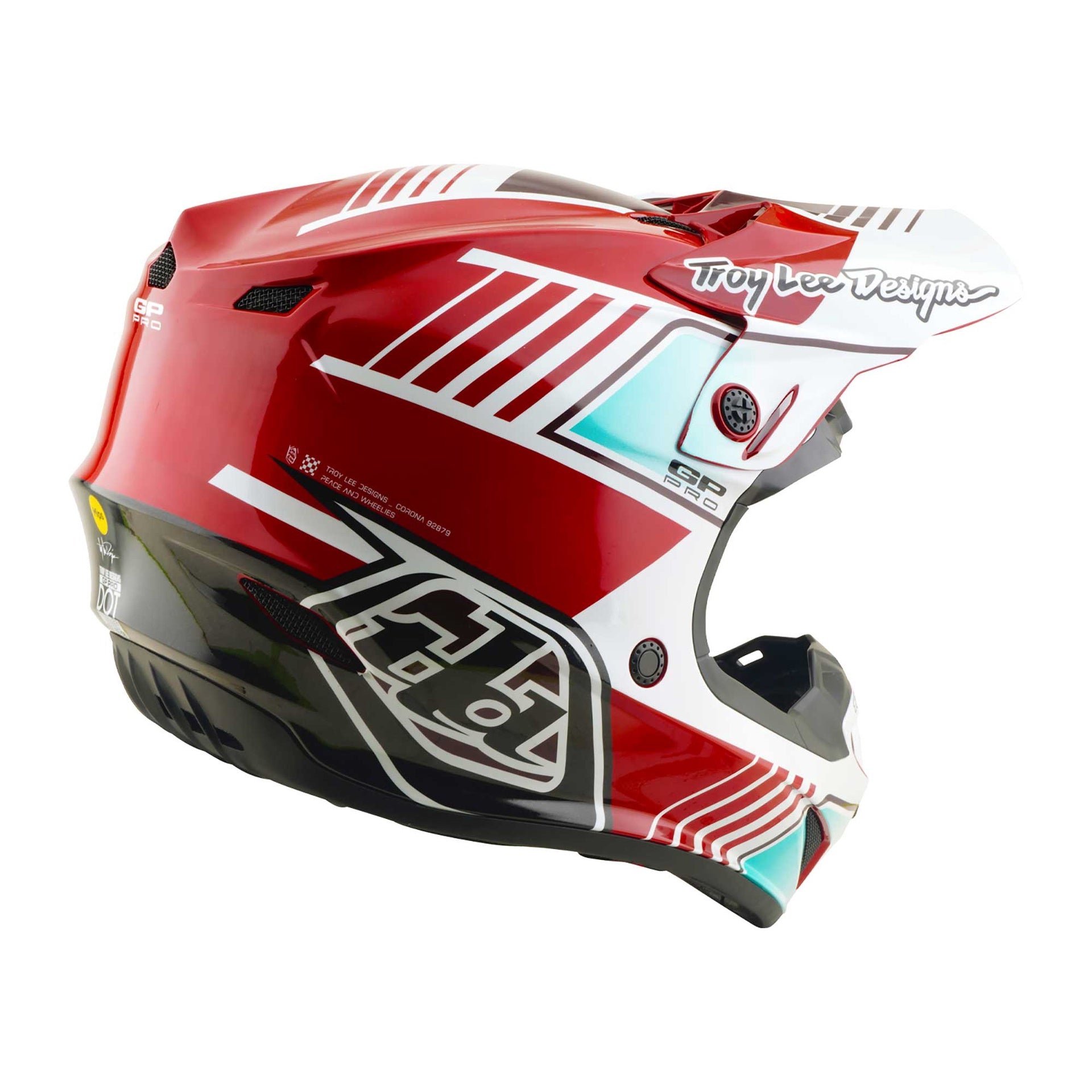 Troy Lee Designs MX | Enduro Helmet - GP PRO MIPS - SEGMENT (Red)