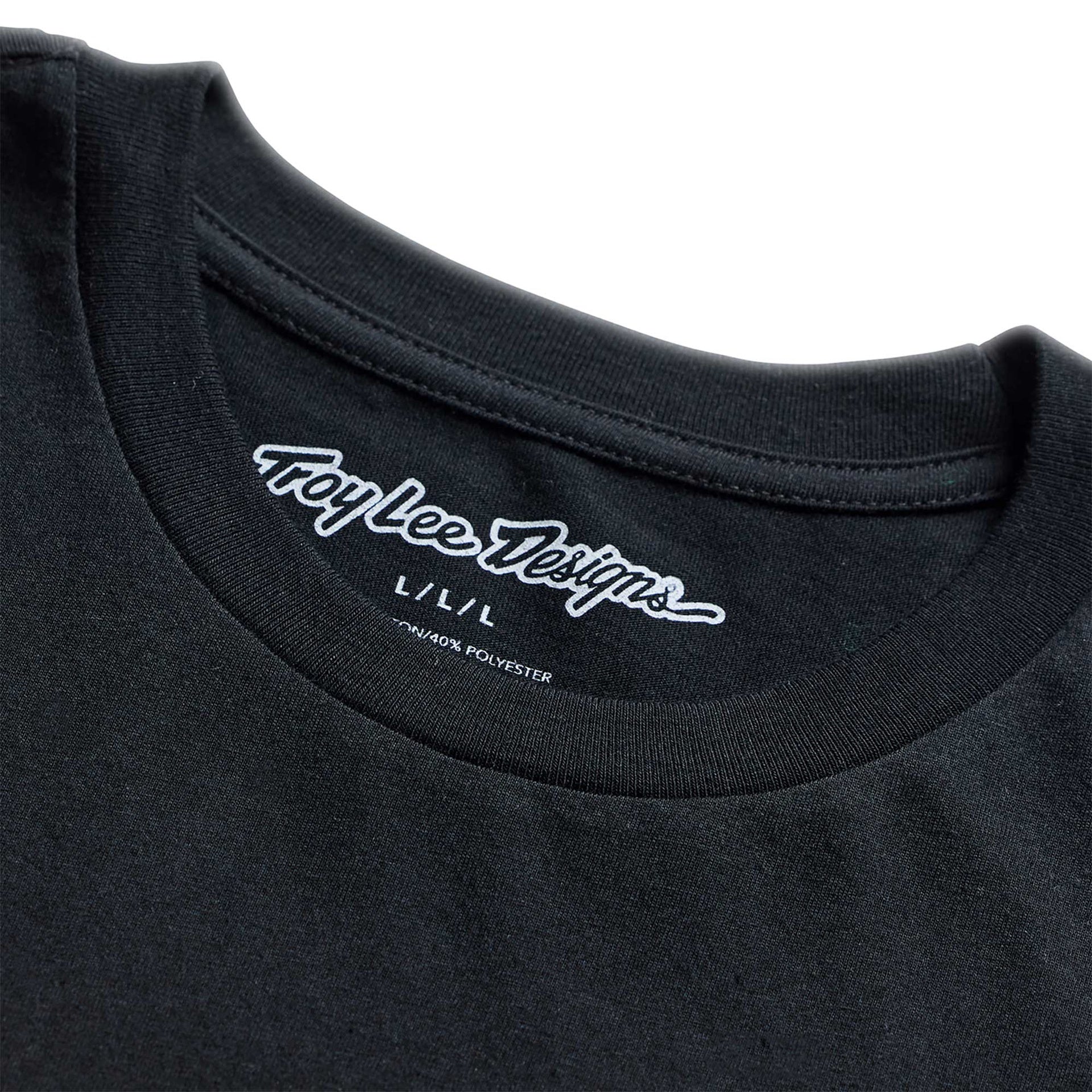 Troy Lee Designs T-Shirt - FEATHER (Black / Black)