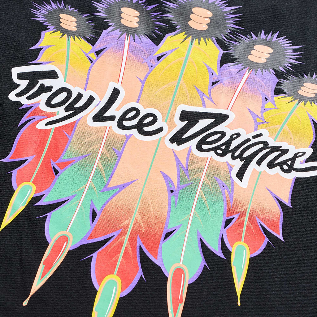 Troy Lee Designs T-Shirt - FEATHER (Black / Black)