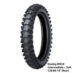 Dunlop Motocross Tyre - GeoMax MX34 (Medium>Soft)