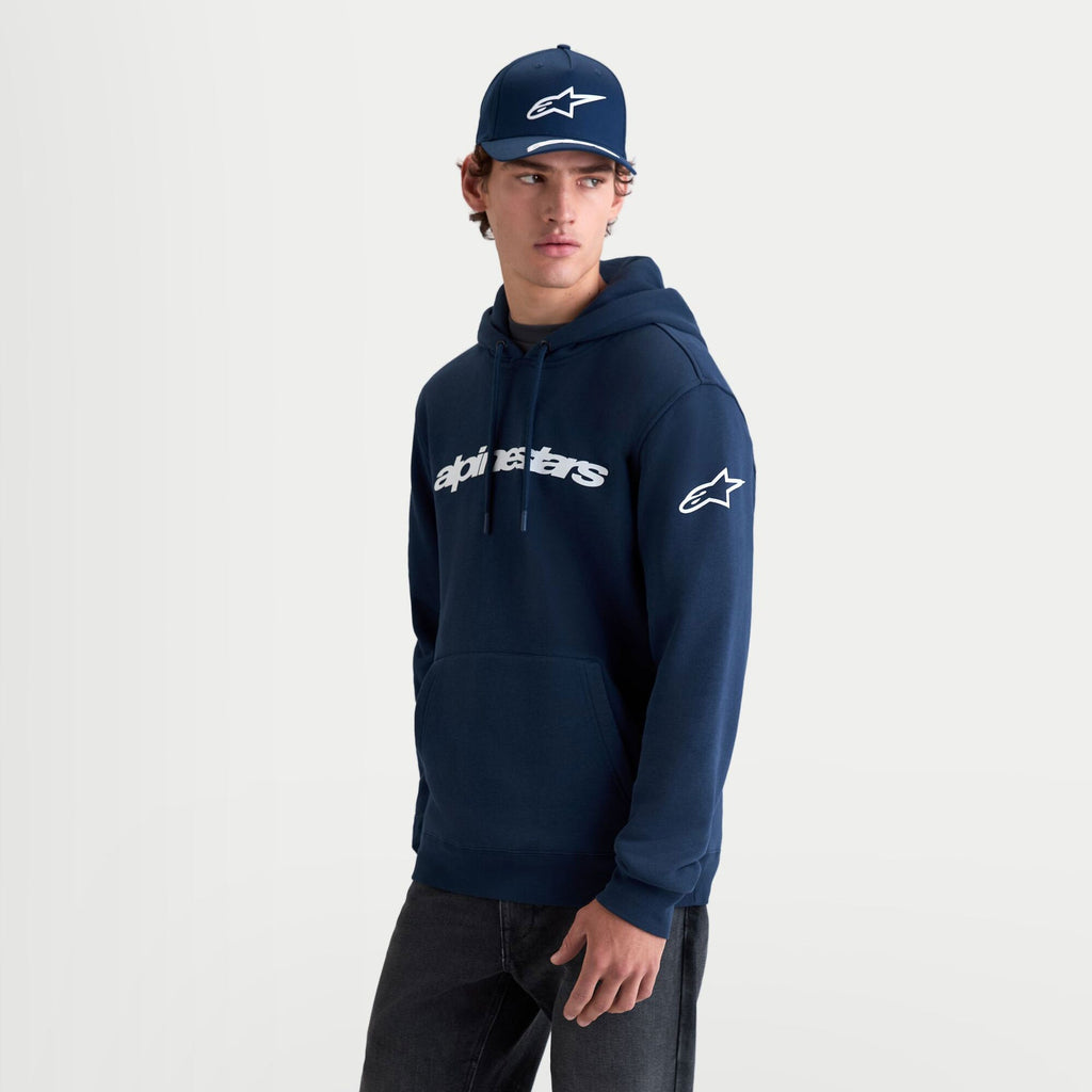 Alpinestars RACE WORDMARK Hoodie (Navy/White)