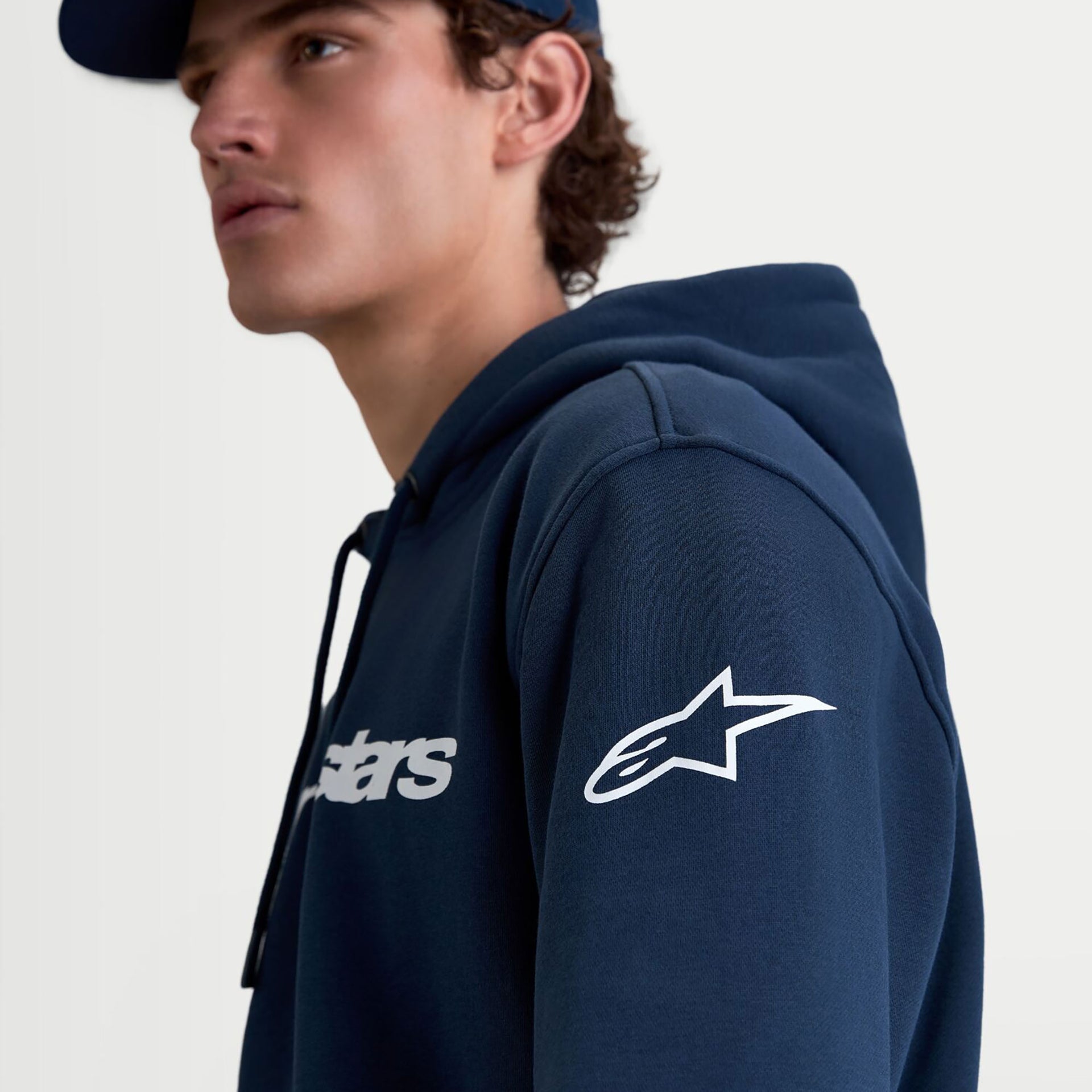 Alpinestars RACE WORDMARK Hoodie (Navy/White)