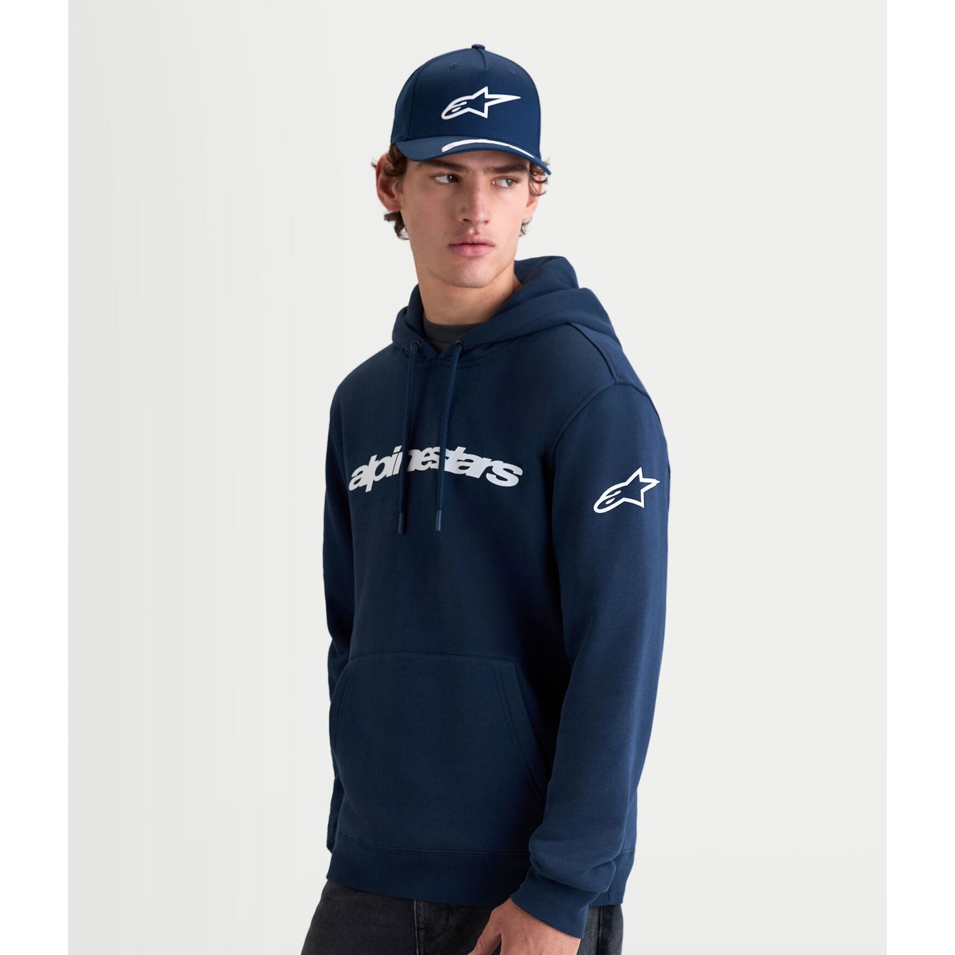 Alpinestars RACE WORDMARK Hoodie (Navy/White)