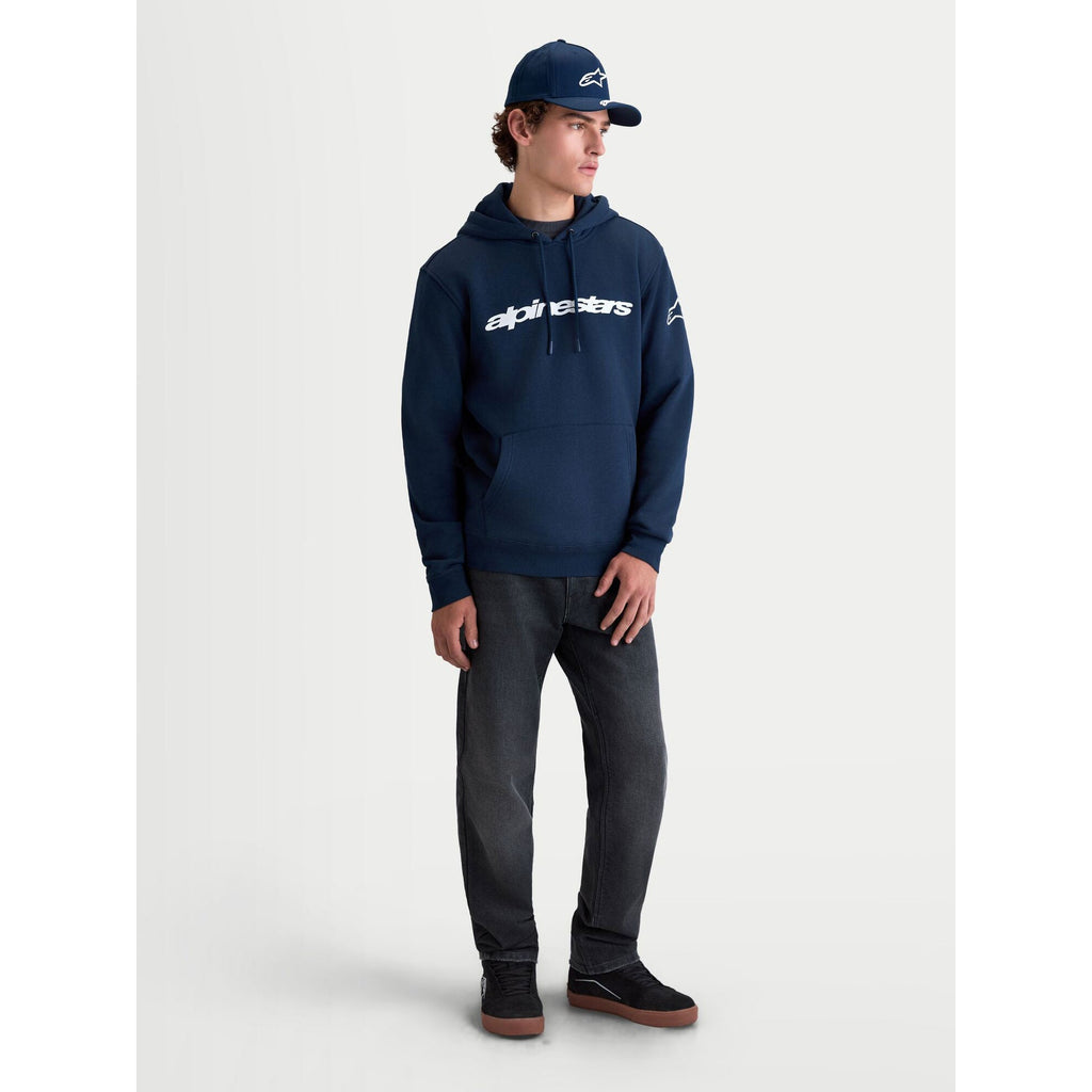 Alpinestars RACE WORDMARK Hoodie (Navy/White)