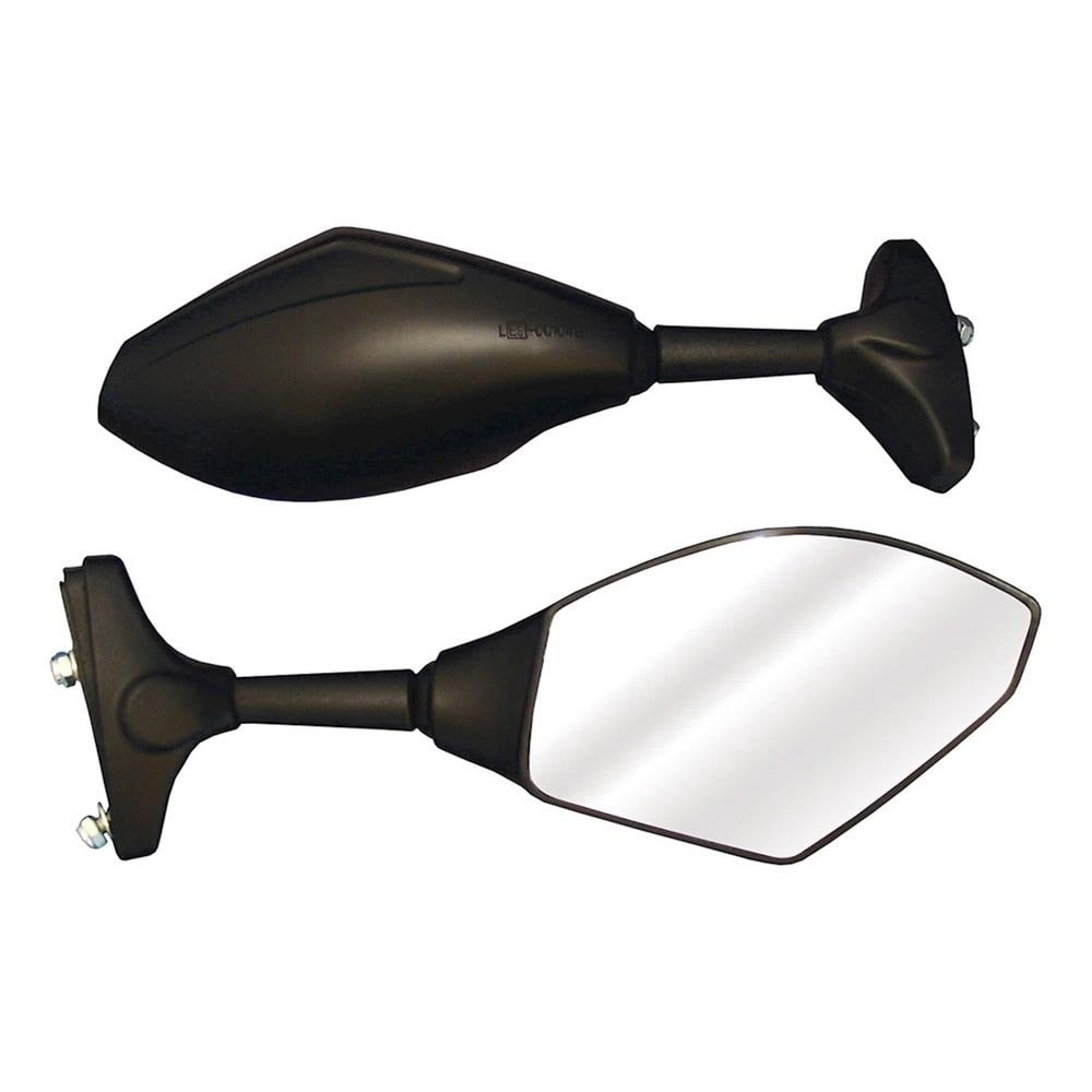Bike It - Adjustable Fairing Type Mirrors - Trojan Black