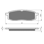 Gold Fren (SALE) Brake Pads - GF043 (FA105) (Front YZ125/250/490 85-88)