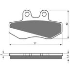 Gold Fren (SALE) Brake Pads - GF095 (FA167)