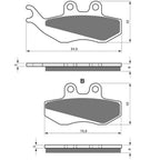 Gold Fren - Brake Pads - GF122 (FA194)