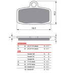 Gold Fren - Brake Pads - GF307 (FA612)