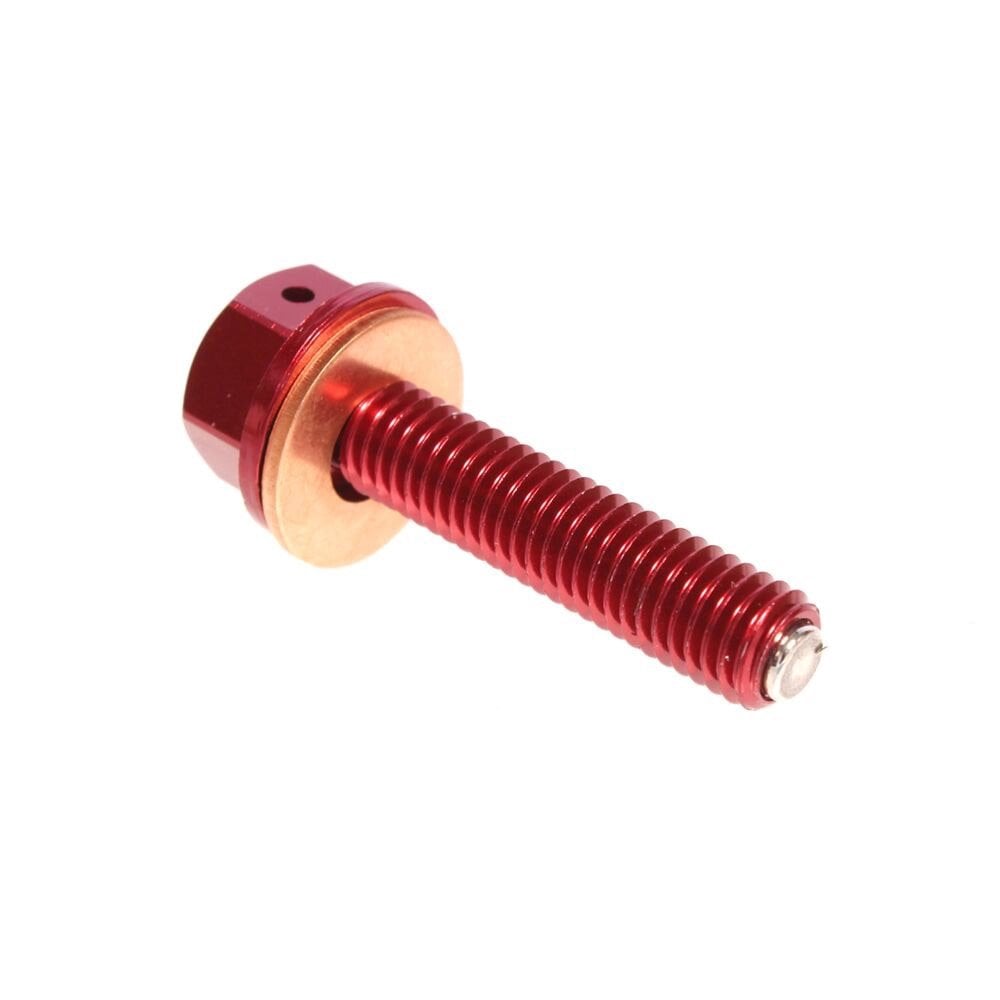 Apico - Magnetic Sump Plug w/Washer - M8 x 35mm x 1.5 - CRF450 02-08, CRF450X 05-16 - Red