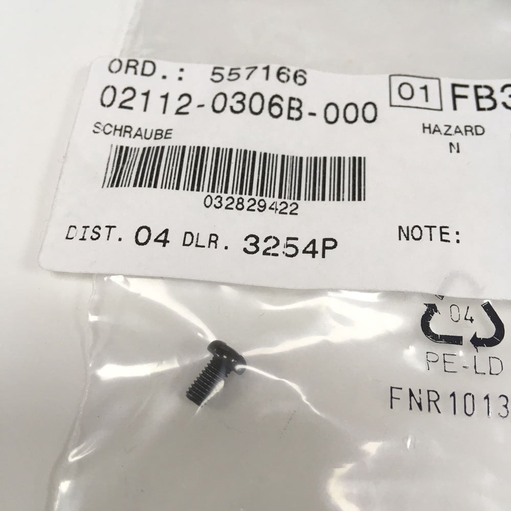 Suzuki Genuine Part - Screw (DR-Z70 12-18 RM85 12-23) - 02112-0306B-000