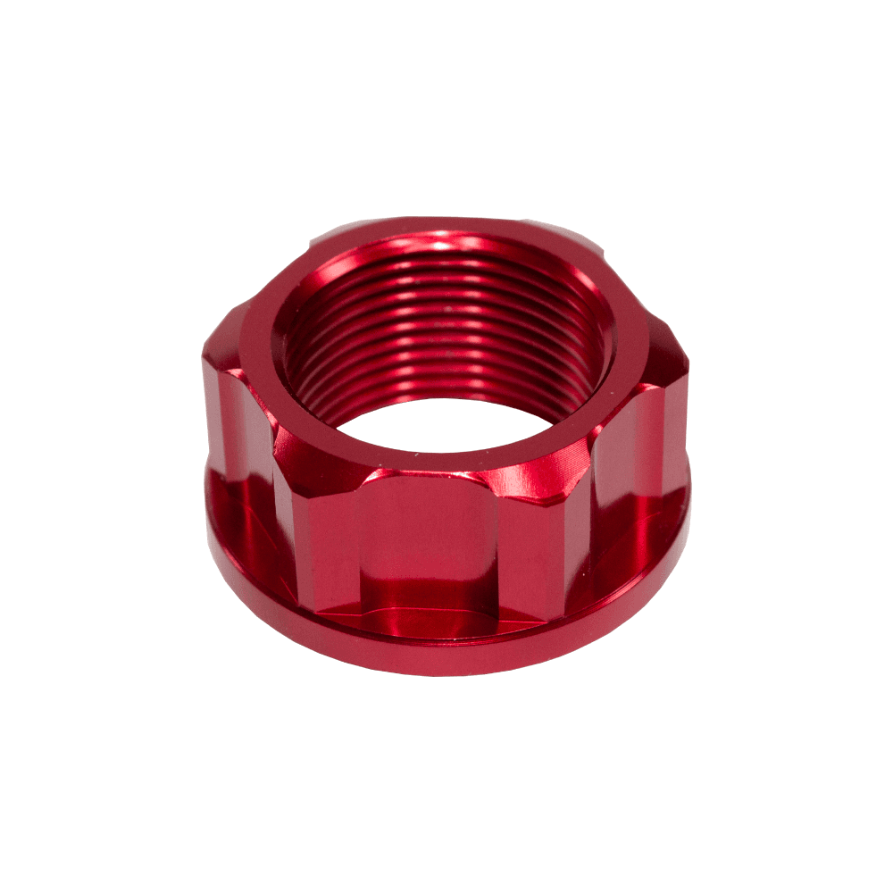 Apico - Axle Nut - Rear - M25 x 1.5 - KTM SX/SXF 125-450 13-22, Husqvarna TC/FC 125-450 16-22, TC250 17-22, TX300 17-22, FX350/450 17-21, Gas Gas MC/MCF 125-450 21-23, EXF 250-450 21-23 - Red