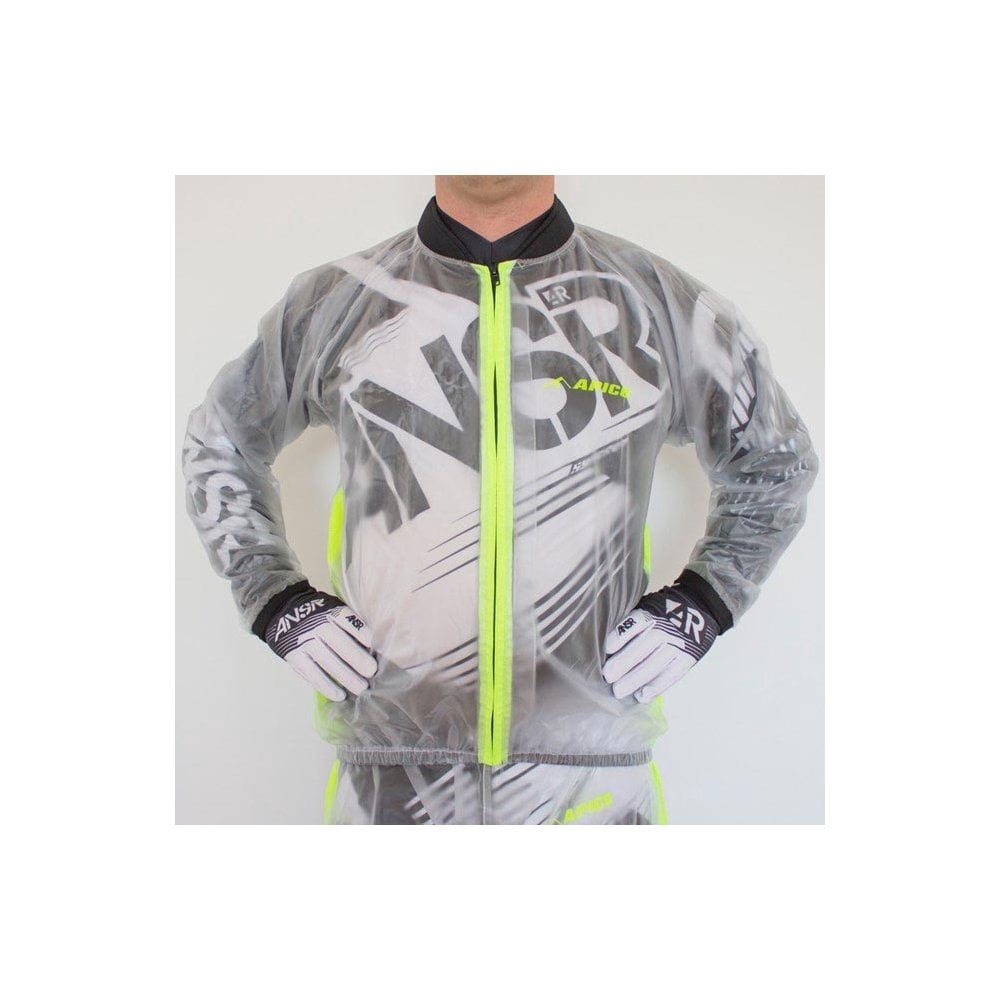 Apico - Rain Jacket (Clear/Fluo Yellow)