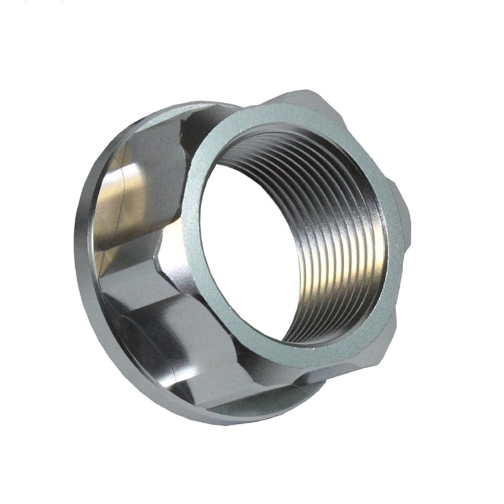 Apico - Axle Nut - Rear - M25 x 1.5 - KTM SX/SXF 125-450 13-22, Husqvarna TC/FC 125-450 16-22, TC250 17-22, TX300 17-22, FX350/450 17-21, Gas Gas MC/MCF 125-450 21-23, EXF 250-450 21-23 - Silver