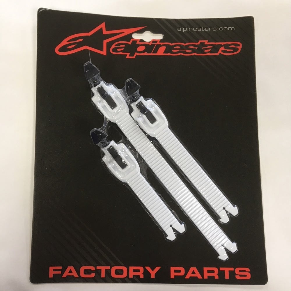 Alpinestars (Boot Spares) Strap Kit - Youth - Tech 3S (18-23) - White/Black - x3