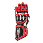 RST Motorcycle Race | Road Leather Gloves - Tractech Evo CE (Red/White/Black)